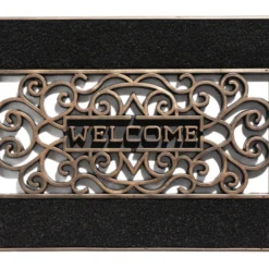 HAMAT Buitenmat Mathara - 70x45cm - Naturel/Zwart - Deurmat