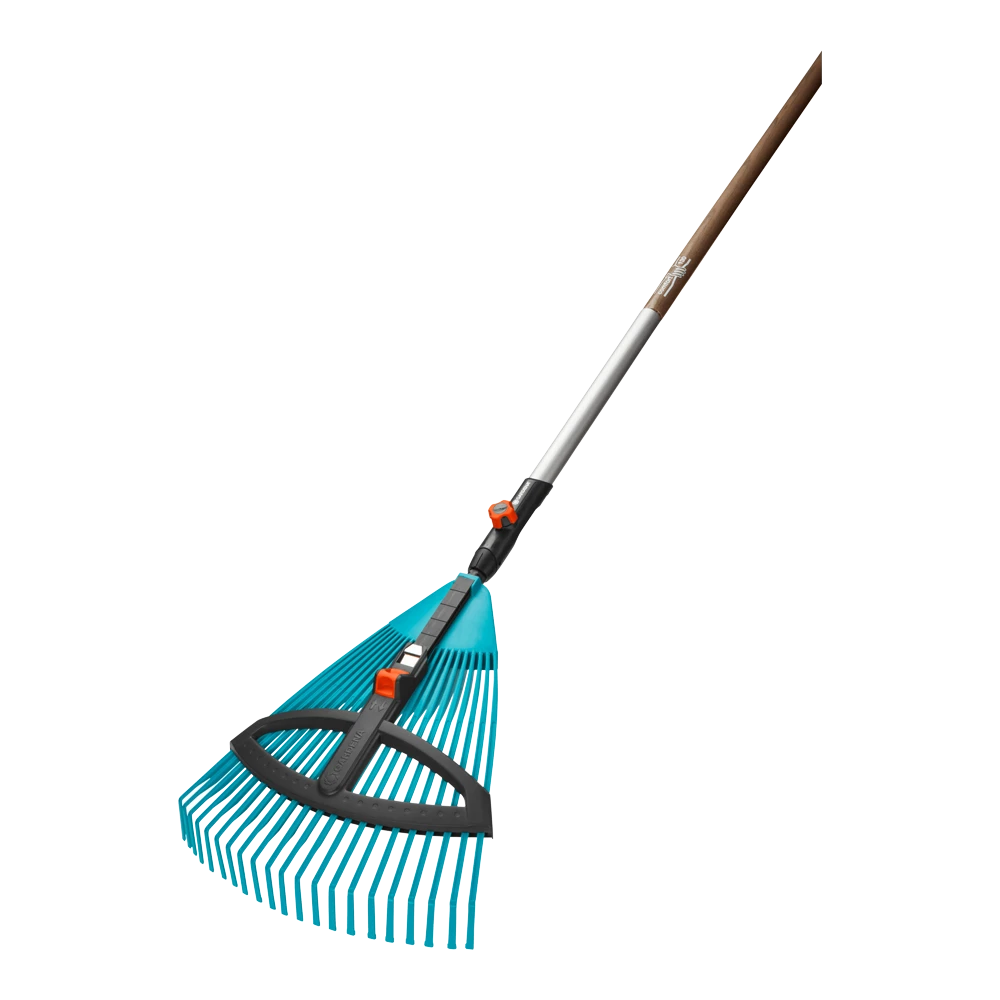 Combisysteem Kunststof Bladhark, Verstelbaar Met Steel - 35cm - Gardena