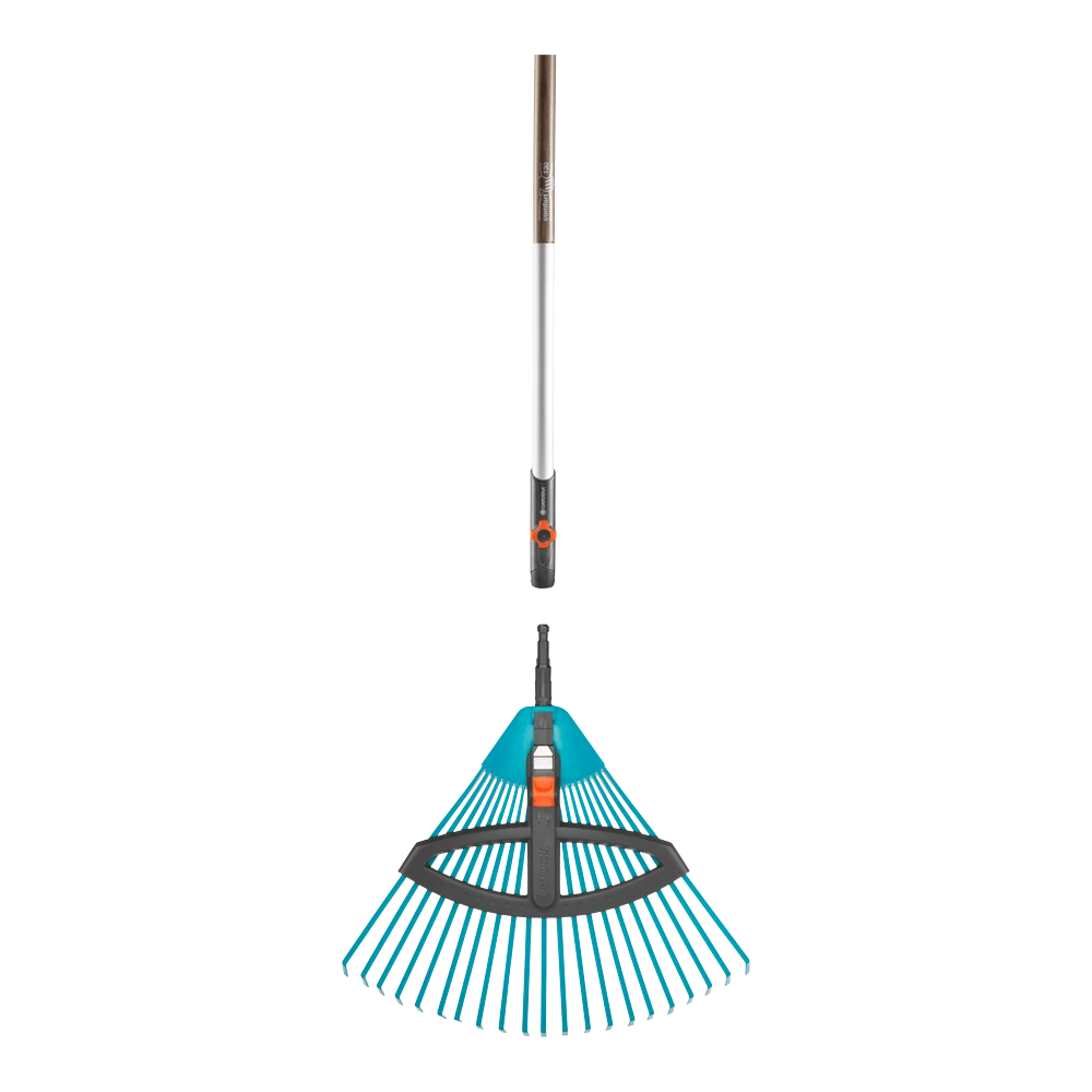 Combisysteem Kunststof Bladhark, Verstelbaar Met Steel - 35cm - Gardena - Afbeelding 2