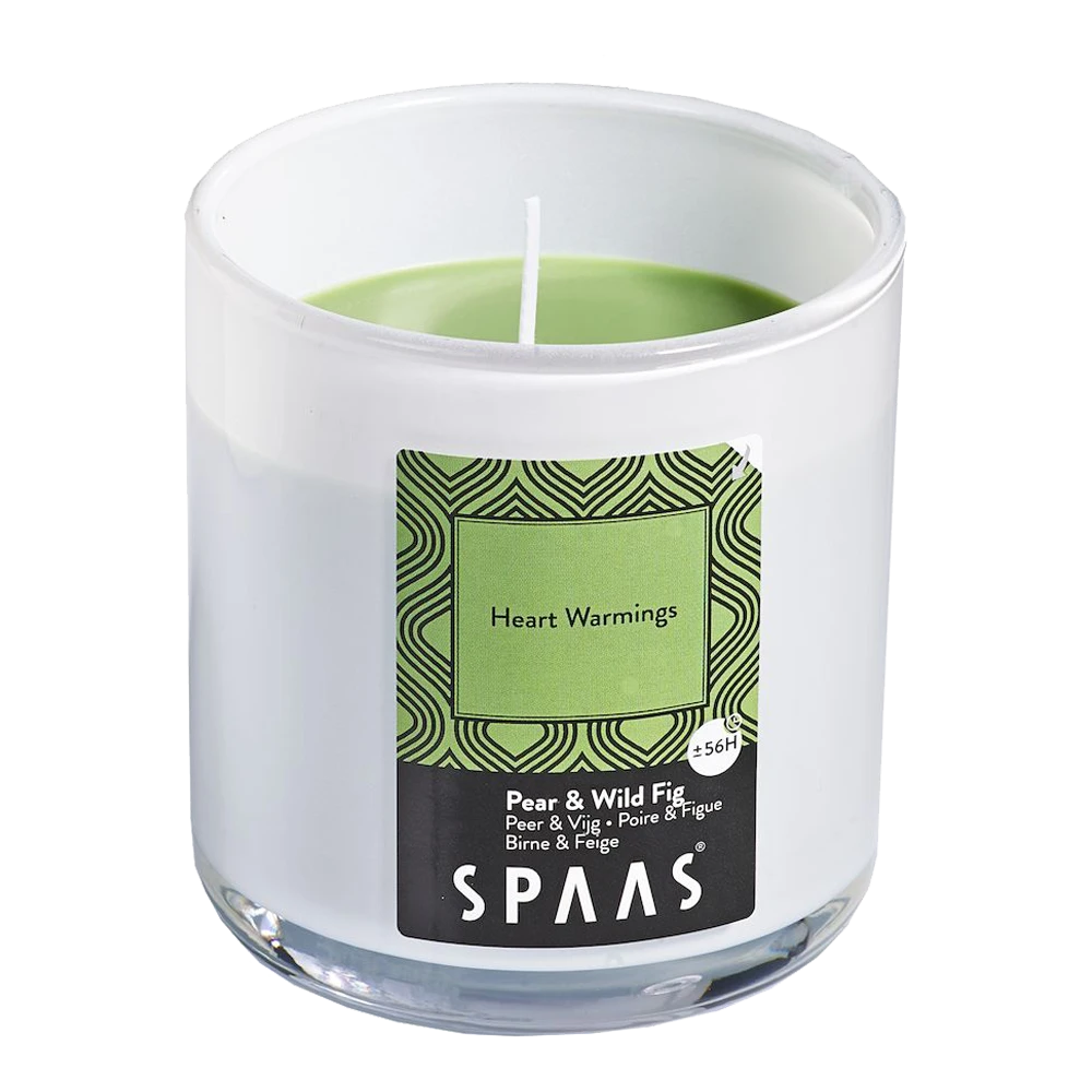 Geurkaars In Glas Met Deksel 56u - Heart Warmings - Geurkaars - SPAAS