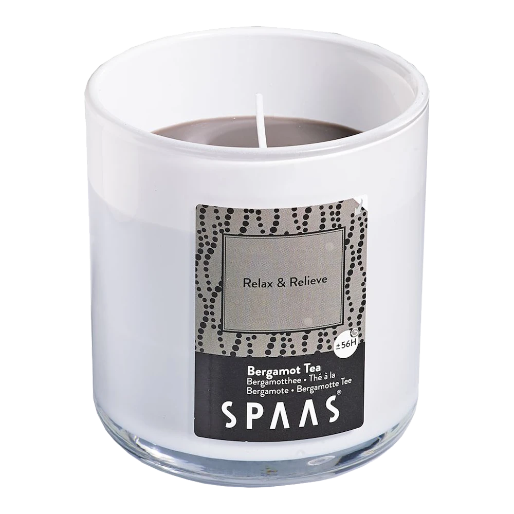 Geurkaars In Glas Met Deksel 56u - Relax & Relieve - Geurkaars - SPAAS