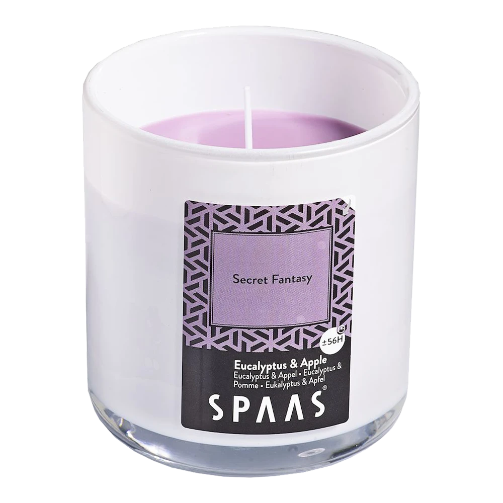 Geurkaars In Glas Met Deksel 56u - Secret Fantasy - Geurkaars - SPAAS