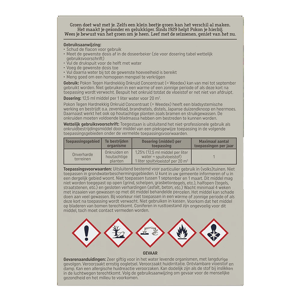 Pokon Tegen Hardnekkig Onkruid Concentraat Weedex 100ml - Onkruid En Aanslag - Afbeelding 2