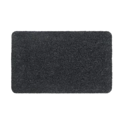 Schoonloopmat Aqualuxe - 80x50cm - Antraciet - Deurmat