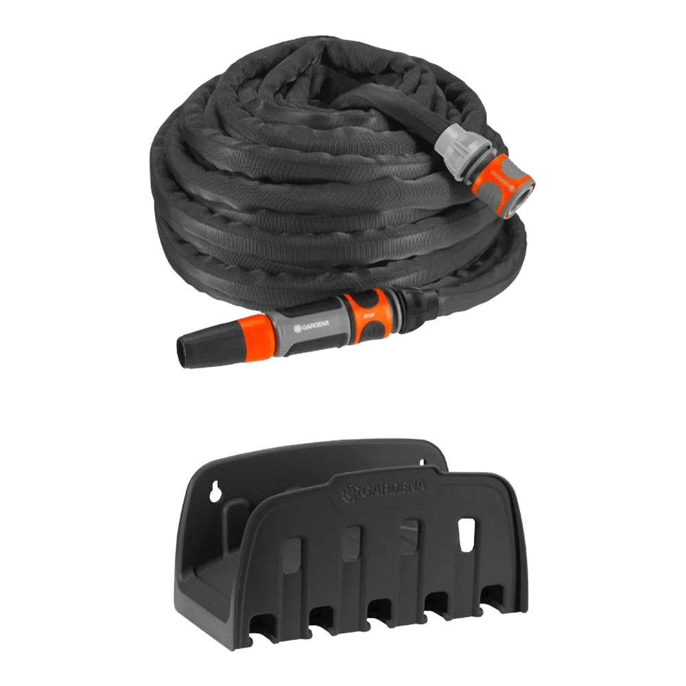 Textielslang Liano Set Met Wandslanghouder - 15m - Gardena - Afbeelding 2