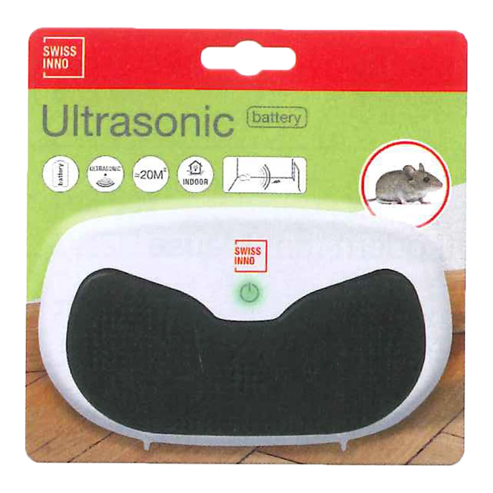 Ultrasoon Knaagdierverdrijver Batt. 15m2 - Insecten En Ongedierte