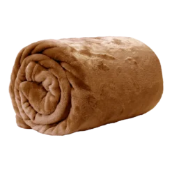 Unique Living Plaid Enzo - 130x180cm - Leather Brown