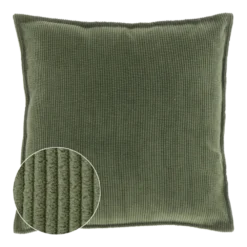 Unique Living Sierkussen Janna - 45x45cm - Deep Green