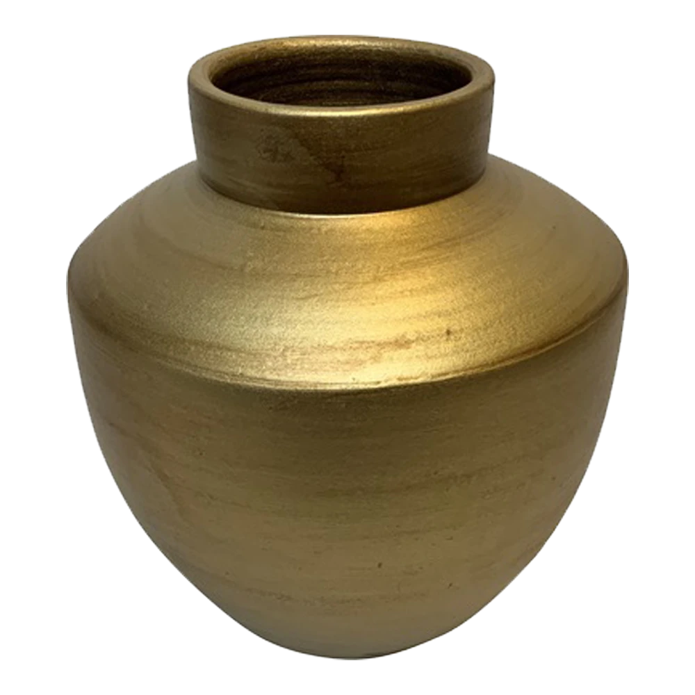 Vaas Creswell - D27 X H28cm - Mat Goud - Afbeelding 2