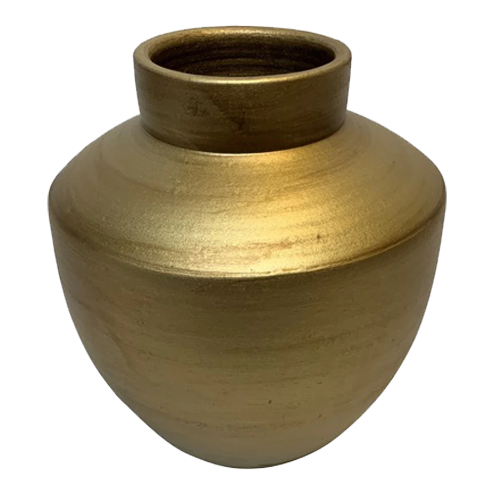 Vaas Creswell - D31 X H36cm - Mat Goud - Afbeelding 2