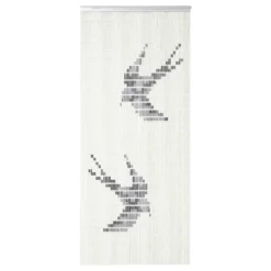 Vliegengordijn Zwaluwen - Creme/Zwart - 100 X 232cm - Sun-Arts