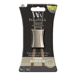 Woodwick Auto Reed Starter Kit Fireside - Auto Parfum