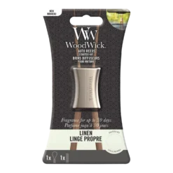 Woodwick Auto Reed Starter Kit Linen - Auto Parfum