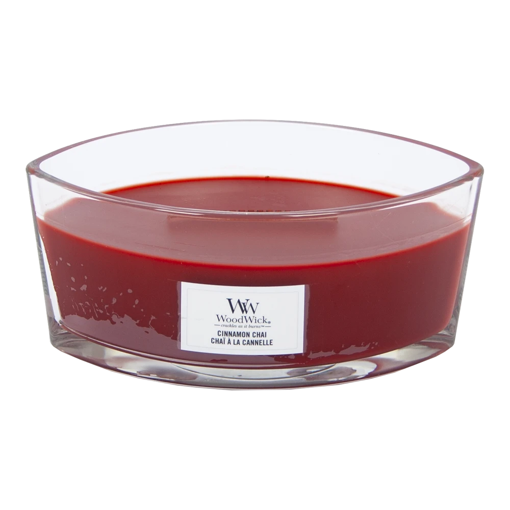 Woodwick Cinnamon Chai Ellipse Candle - Geurkaars - Afbeelding 2