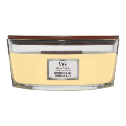 Woodwick Lemongrass & Lily Ellipse Candle - Geurkaars