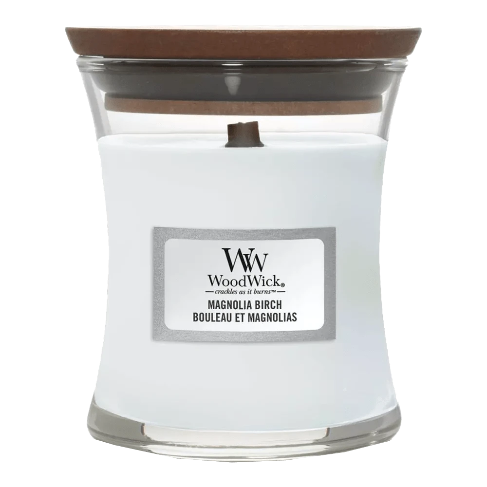 Woodwick Magnolia Birch Mini Candle - Geurkaars