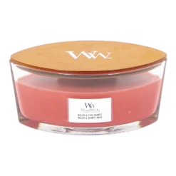Woodwick Melon & Pink Quartz Ellipse Candle - Geurkaars