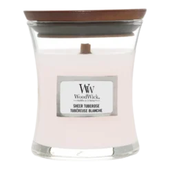 Woodwick Sheer Tuberose Mini Candle - Geurkaars