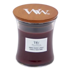 Woodwick Smoked Walnut & Maple Mini Candle - Geurkaars