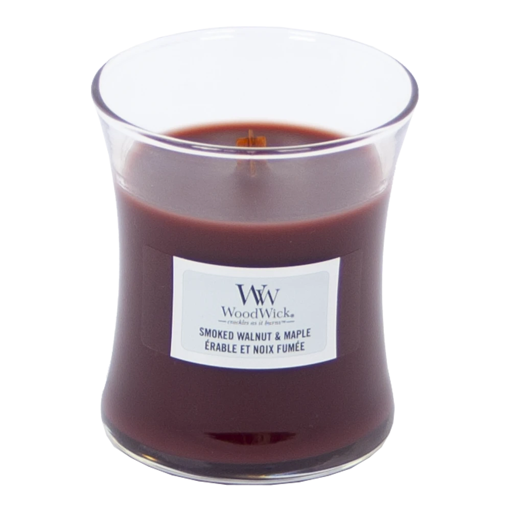 Woodwick Smoked Walnut & Maple Mini Candle - Geurkaars - Afbeelding 2