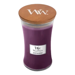 Woodwick Spiced Blackberry Large Candle - Geurkaars