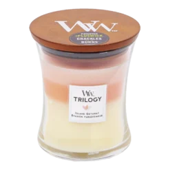 Woodwick Trilogy Island Getaway Medium Candle - Geurkaars
