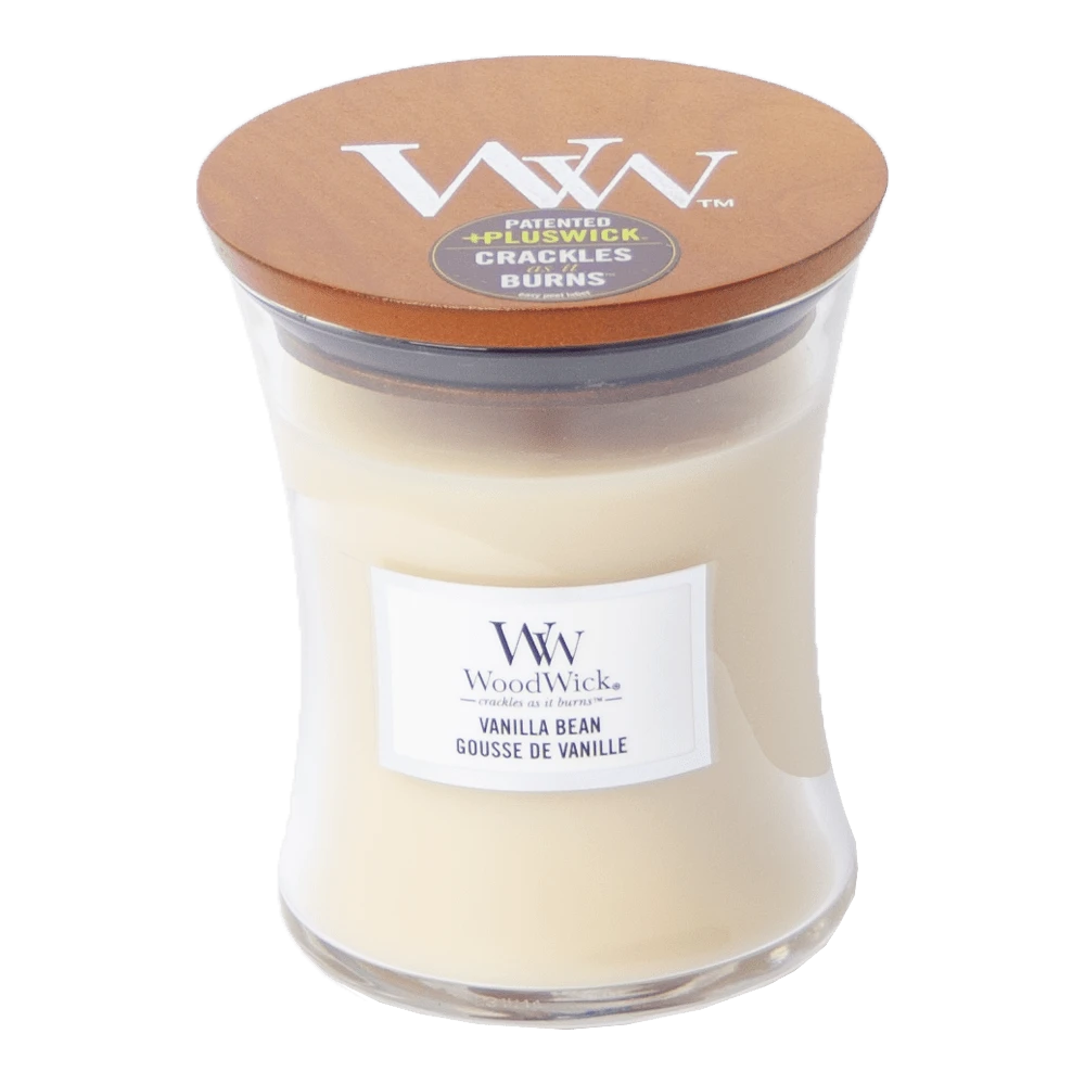 Woodwick Vanilla Bean Medium Candle - Geurkaars