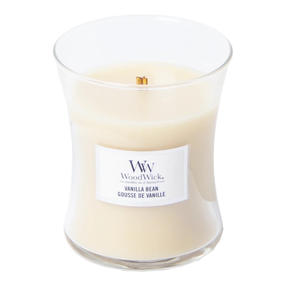 Woodwick Vanilla Bean Medium Candle - Geurkaars - Afbeelding 2