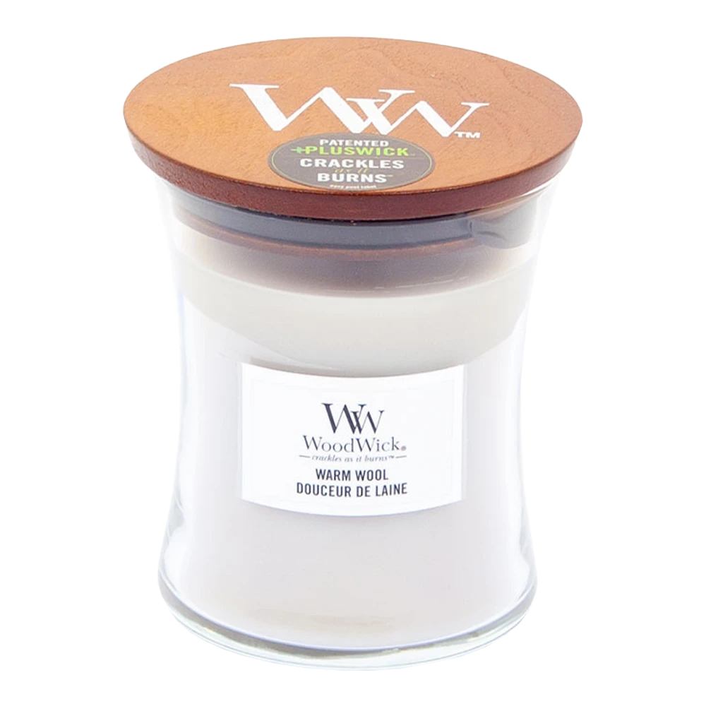 Woodwick Warm Wool Medium Candle - Geurkaars